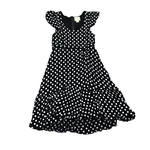 SOLD Maeve Anthropologie Gathered Tulip Polka Dot Dress 10P - Picture 2 of 10